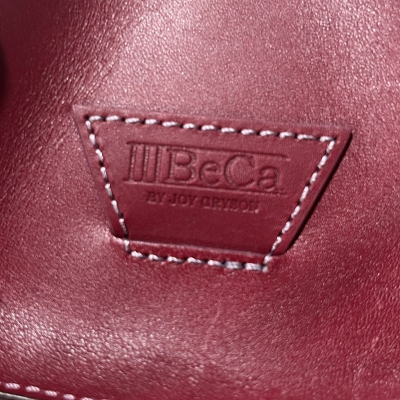 IIIBeCa by Joy Gryson Crossbody/Shoulder Bag Burgundy Leather - Picture 4 of 12